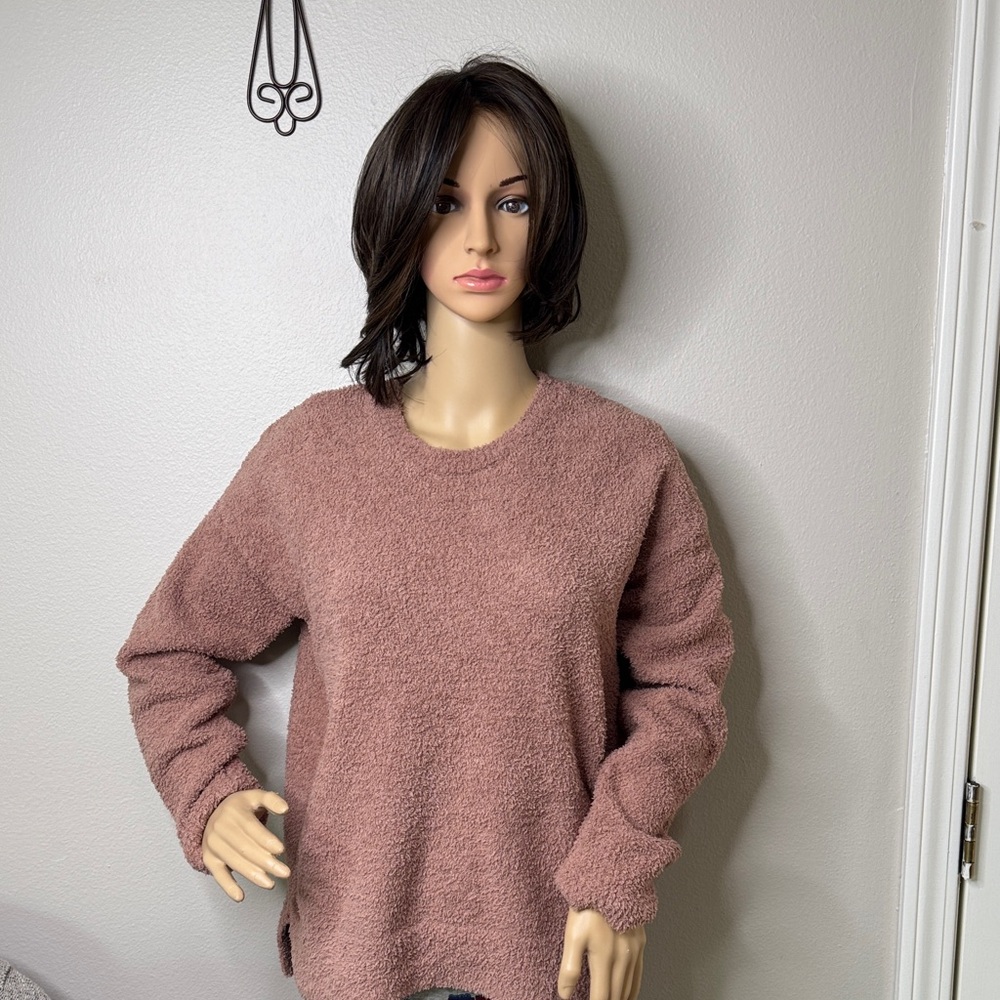 Cupcakes & Cashmere Dusty Pink Crew Neck Sweater